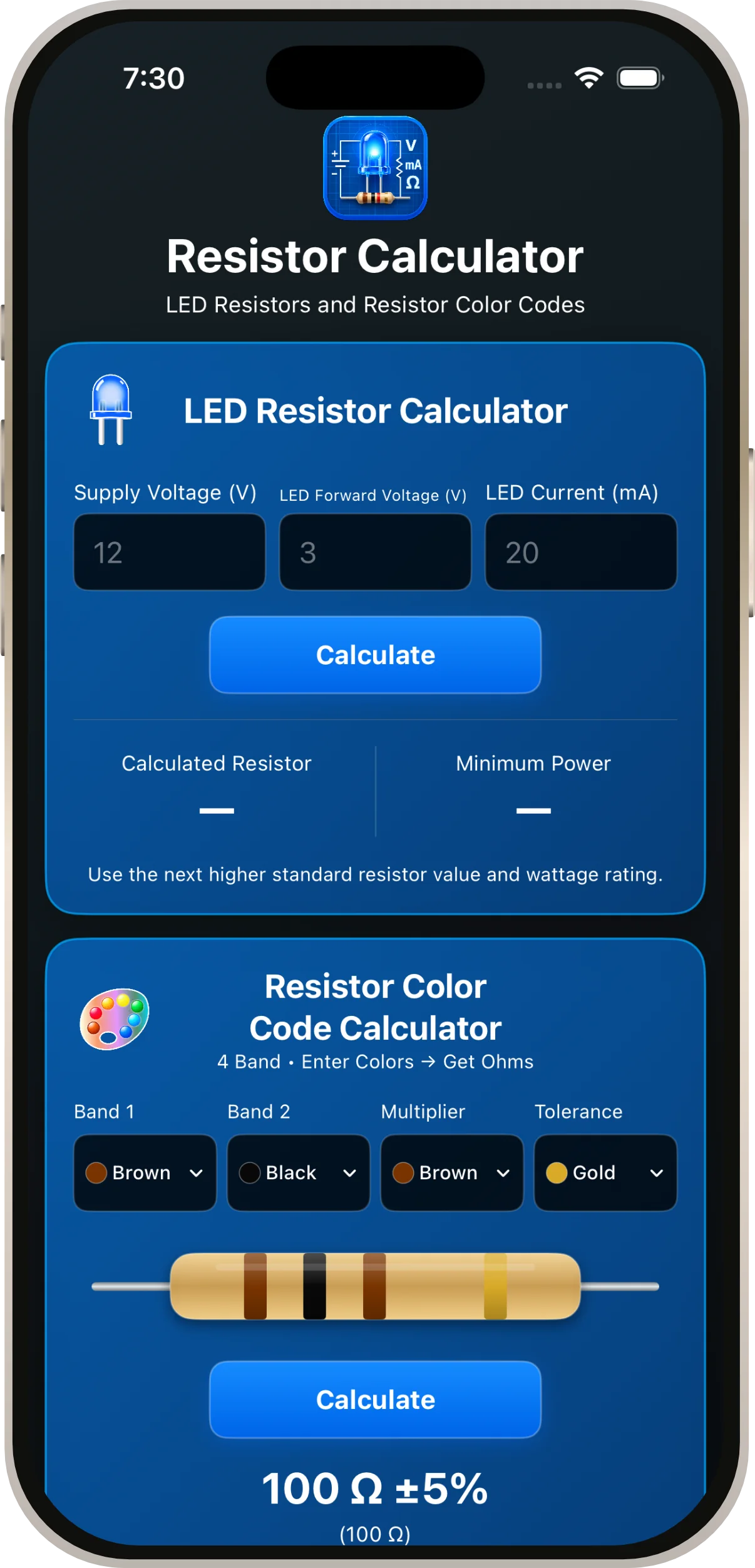 Input cleared and ready for a new calculation